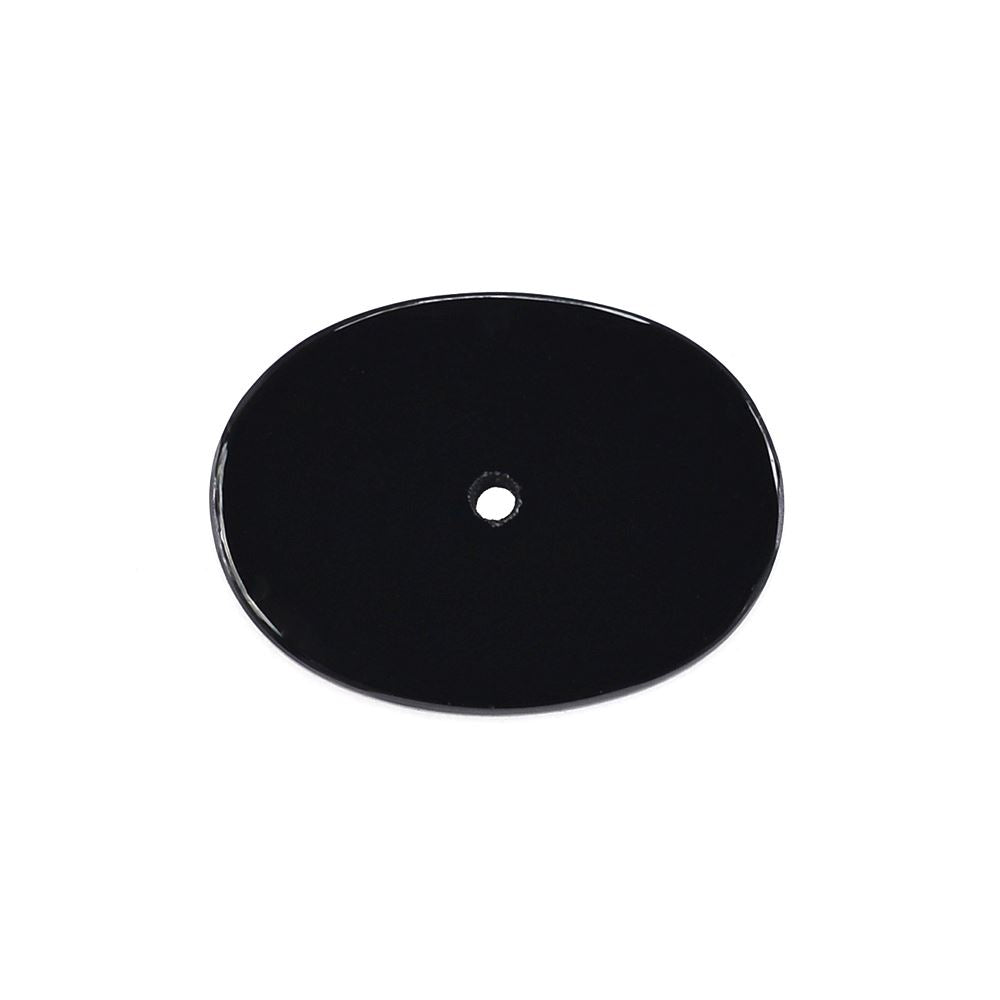 BLACK ONYX OVAL PLATE (FULL DRILL) 19X14MM 5.49 Cts.