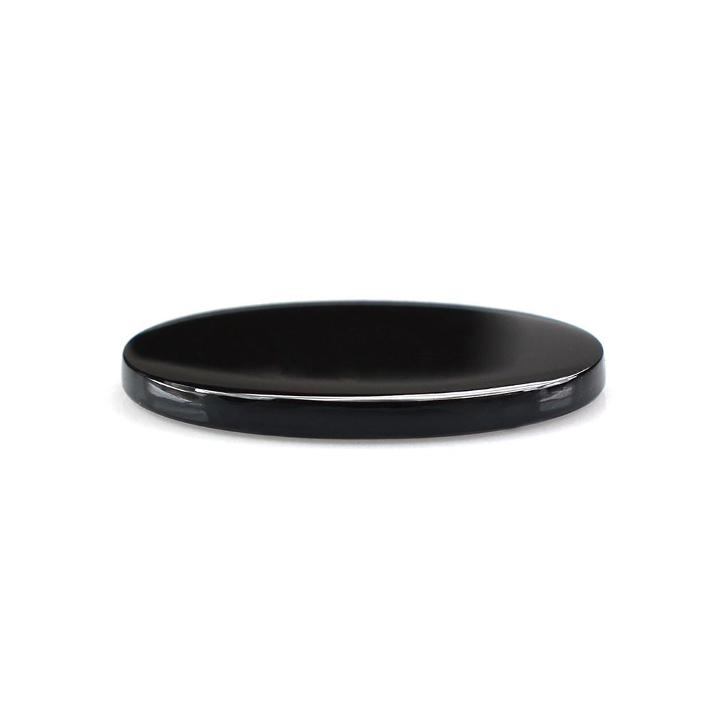 BLACK ONYX OVAL PLATE 23X19MM 9.19 Cts.