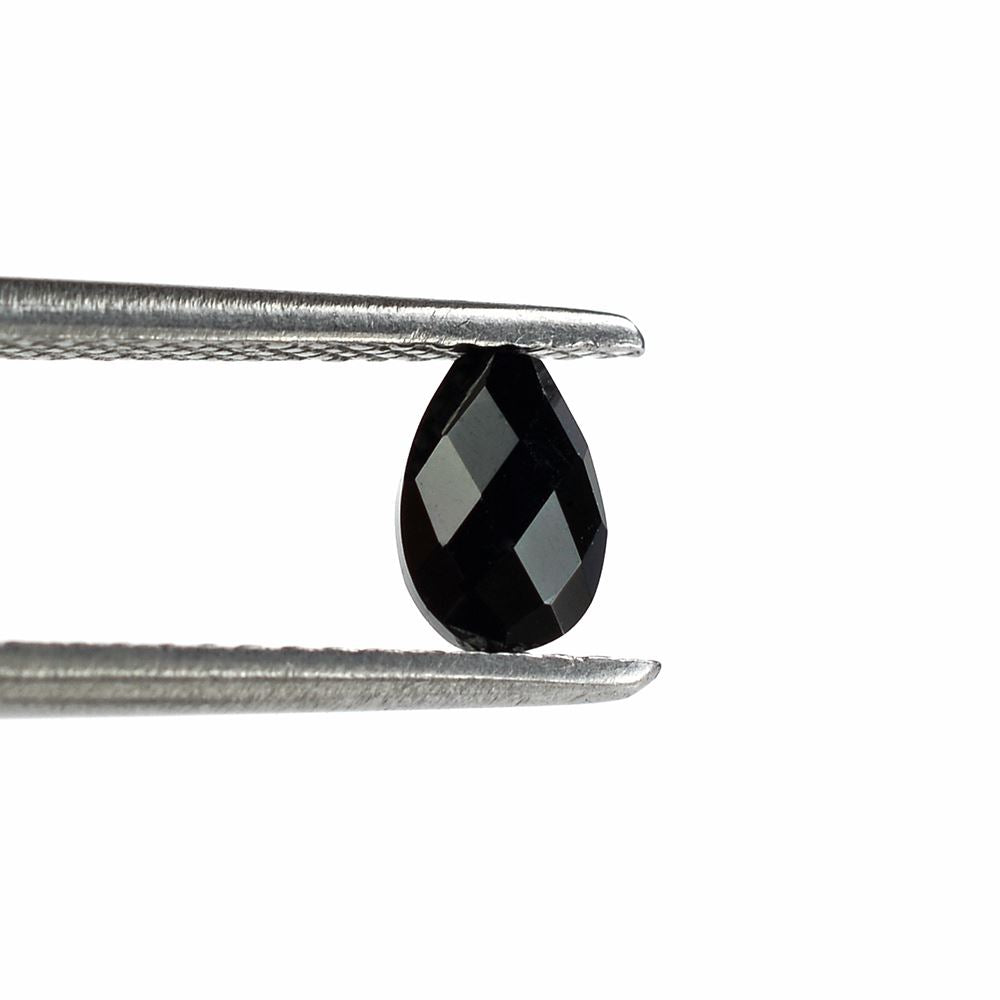 BLACK ONYX BRIOLETTE PEAR 6X4MM 0.43 Cts.