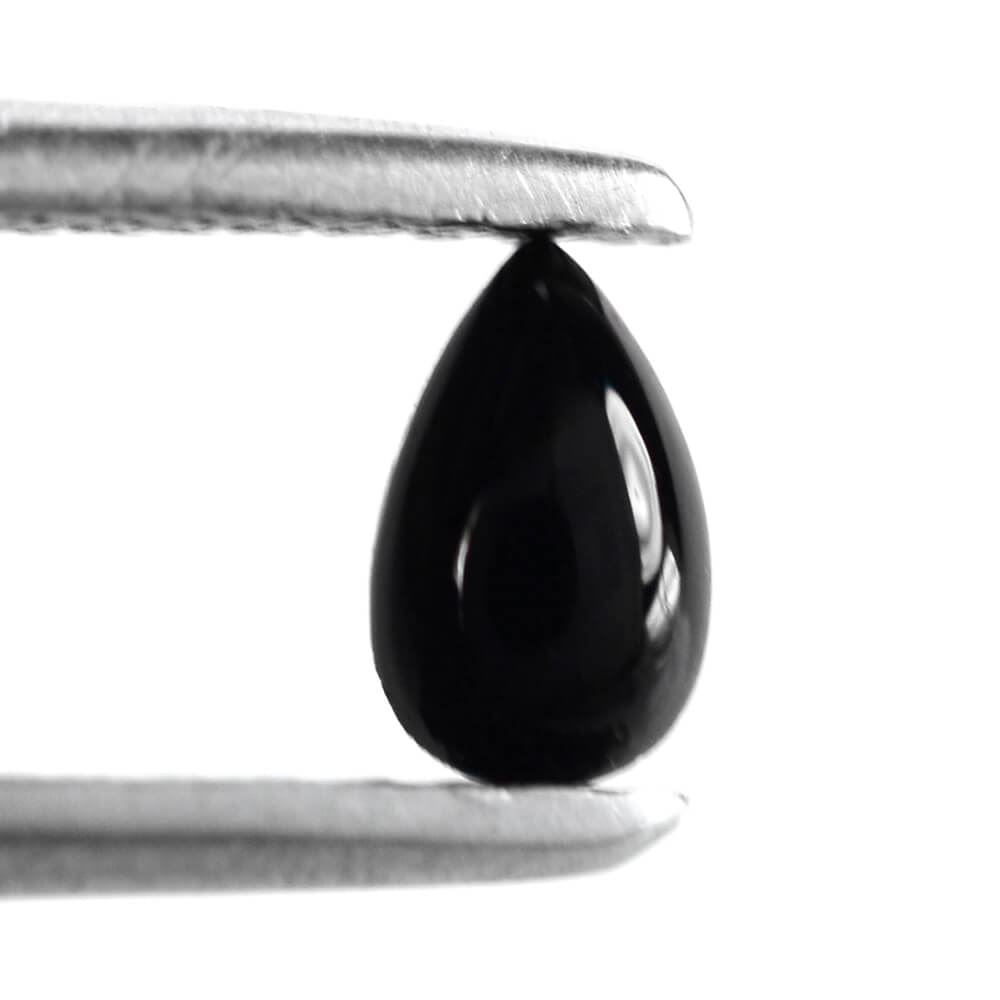 BLACK ONYX PEAR CAB 5X3MM 0.08 Cts.