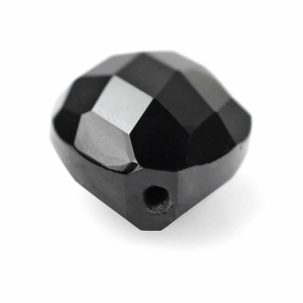 BLACK ONYX BRIOLETTE PEAR (HALF DRILL) 12X8MM 3.00 Cts.