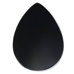 BLACK ONYX PLAIN PEAR PLATE 30X22MM 23.46 Cts.