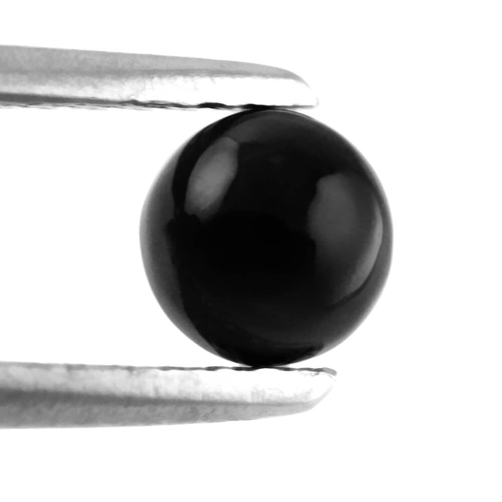 BLACK ONYX ROUND CAB 4.50MM 0.40 Cts.