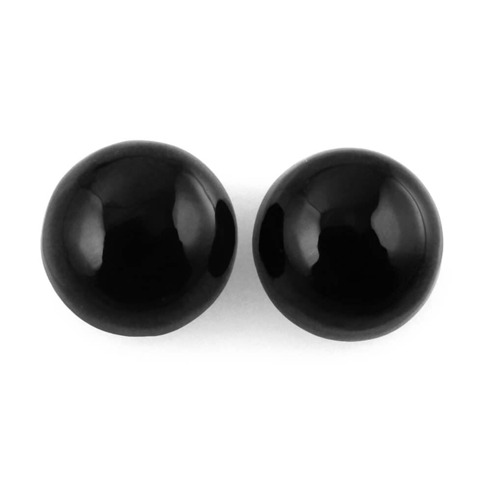 BLACK ONYX ROUND CAB 4.50MM 0.40 Cts.