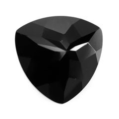 BLACK ONYX CHECKER CUT TRILLION 14MM 7.68 Cts.