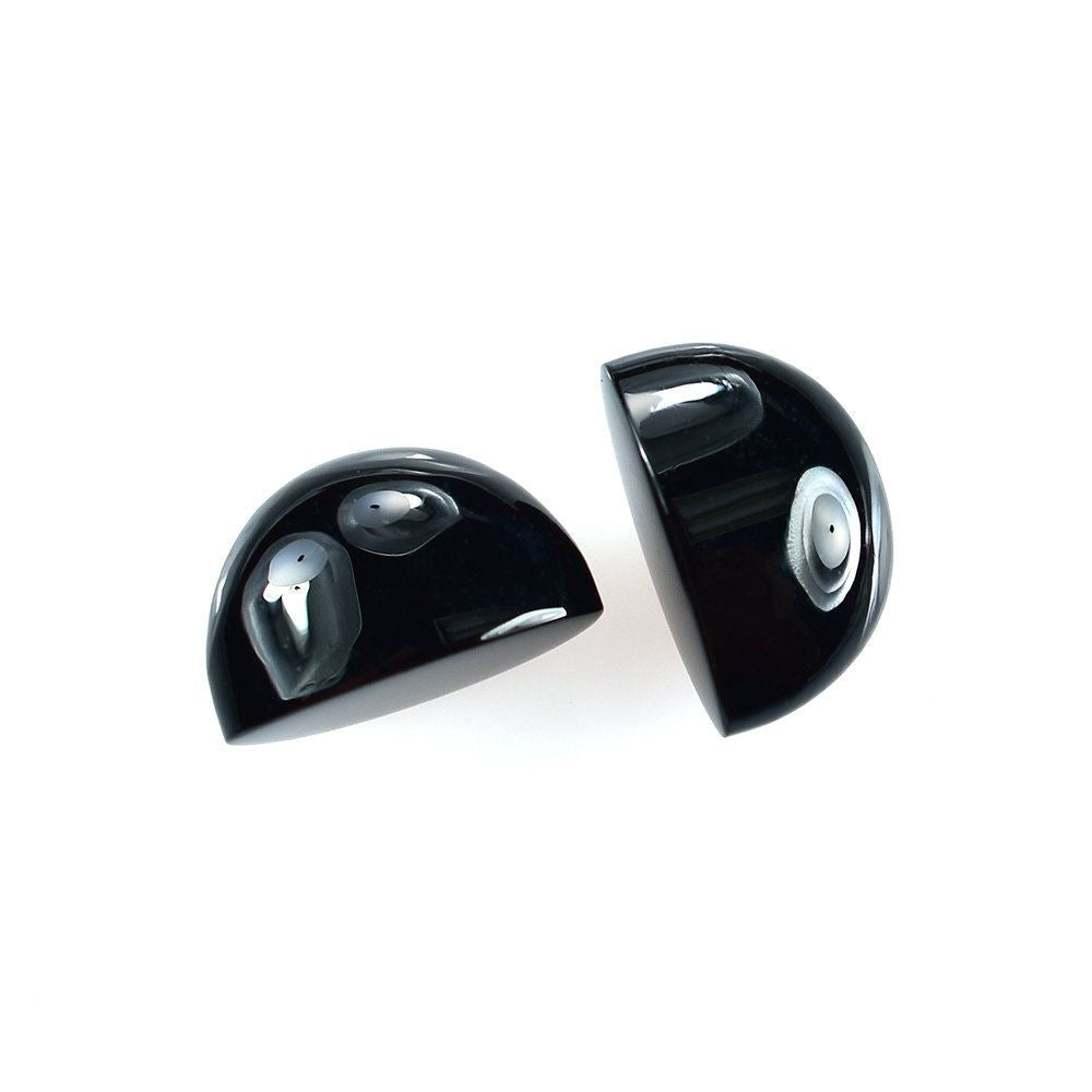 BLACK ONYX HIGH DOME MARQUISE CAB 11.50X5.70MM 3.15 Cts.