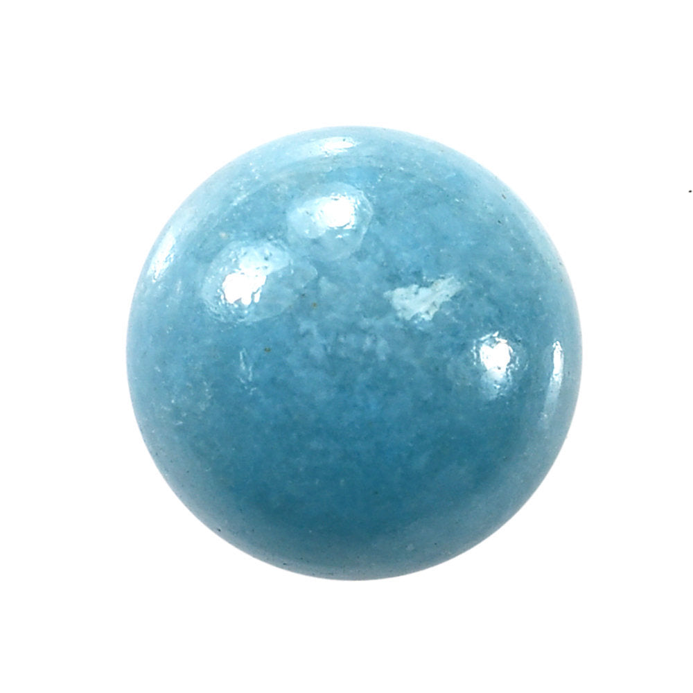 BLUE QUARTZ PLAIN ROUND CAB 12.00MM 7.53 Cts.