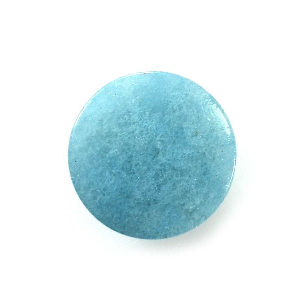 BLUE QUARTZ PLAIN ROUND CAB 12.00MM 7.53 Cts.