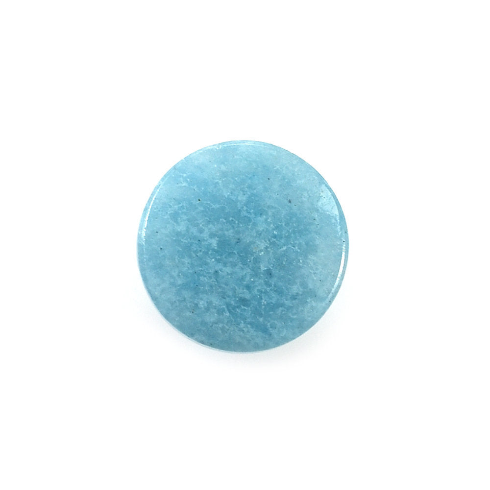 BLUE QUARTZ PLAIN ROUND CAB 8.00MM 2.31 Cts.