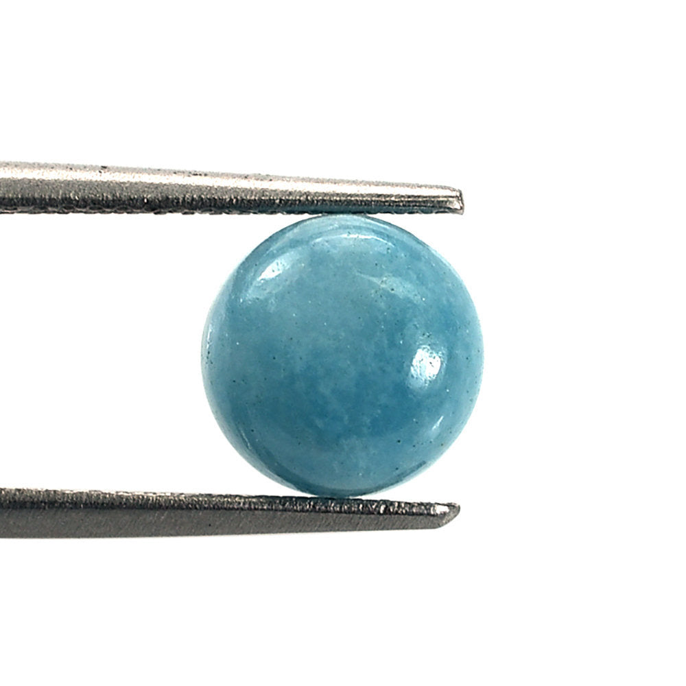 BLUE QUARTZ PLAIN ROUND CAB 8.00MM 2.31 Cts.