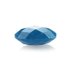 BLUE QUARTZ CHECKER CUT BRIOLETTE OVAL 10X8MM 2.31 Cts.