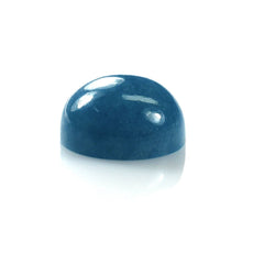 QUARTZ BLUE PLAIN ROUND CAB (MEDIUM BLUE) (OPAQUE) 12.00 MM 7.22 Cts.