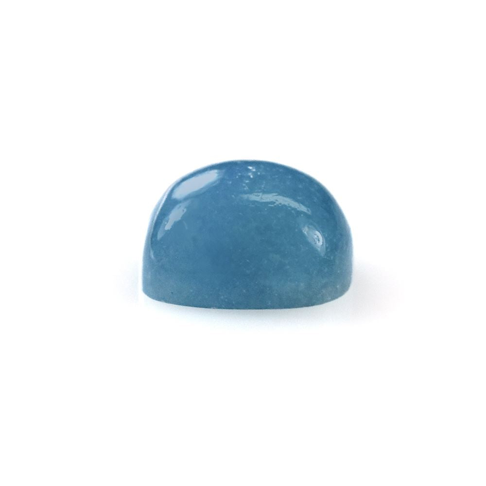 QUARTZ BLUE PLAIN CUSHION CAB (OPAQUE) (MEDIUM BLUE) 8X8 MM 2.30 Cts.