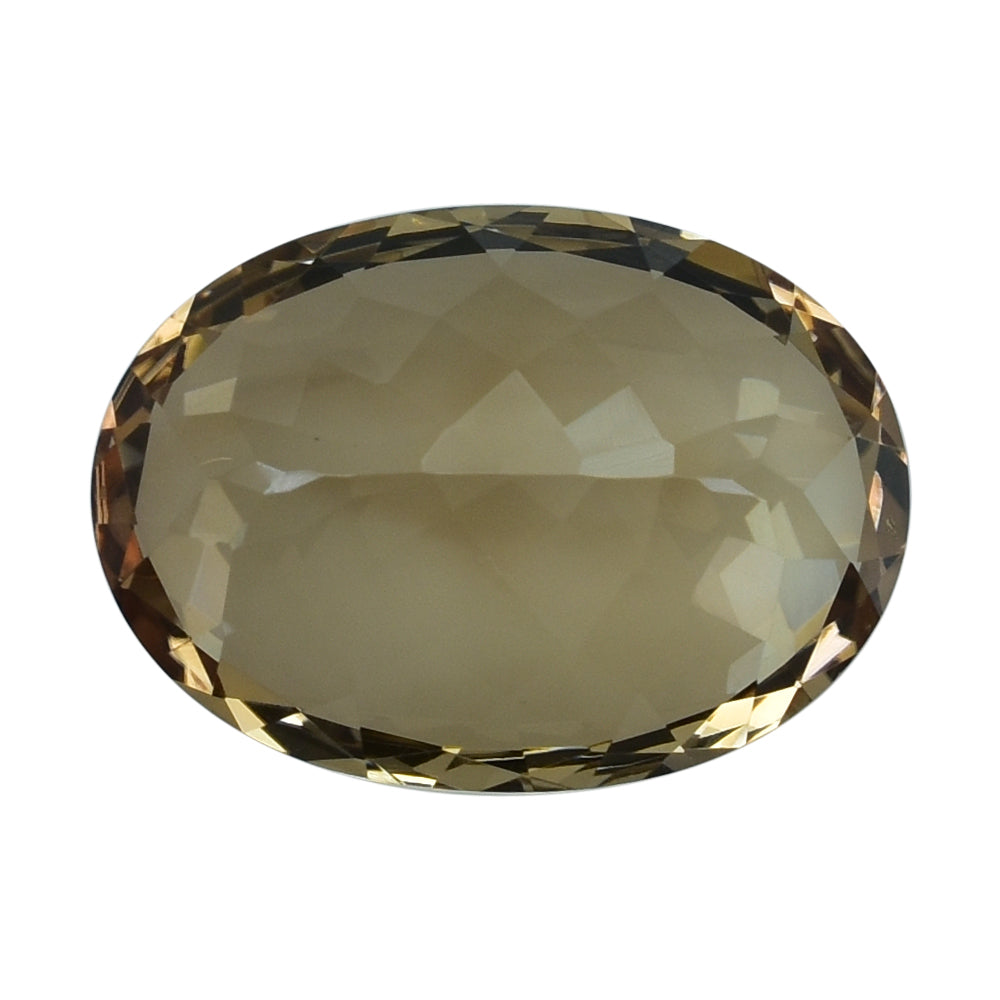 BROWN TOPAZ CUT OVAL (CLEAN) 25.00X18.00 MM 37.91 Cts.