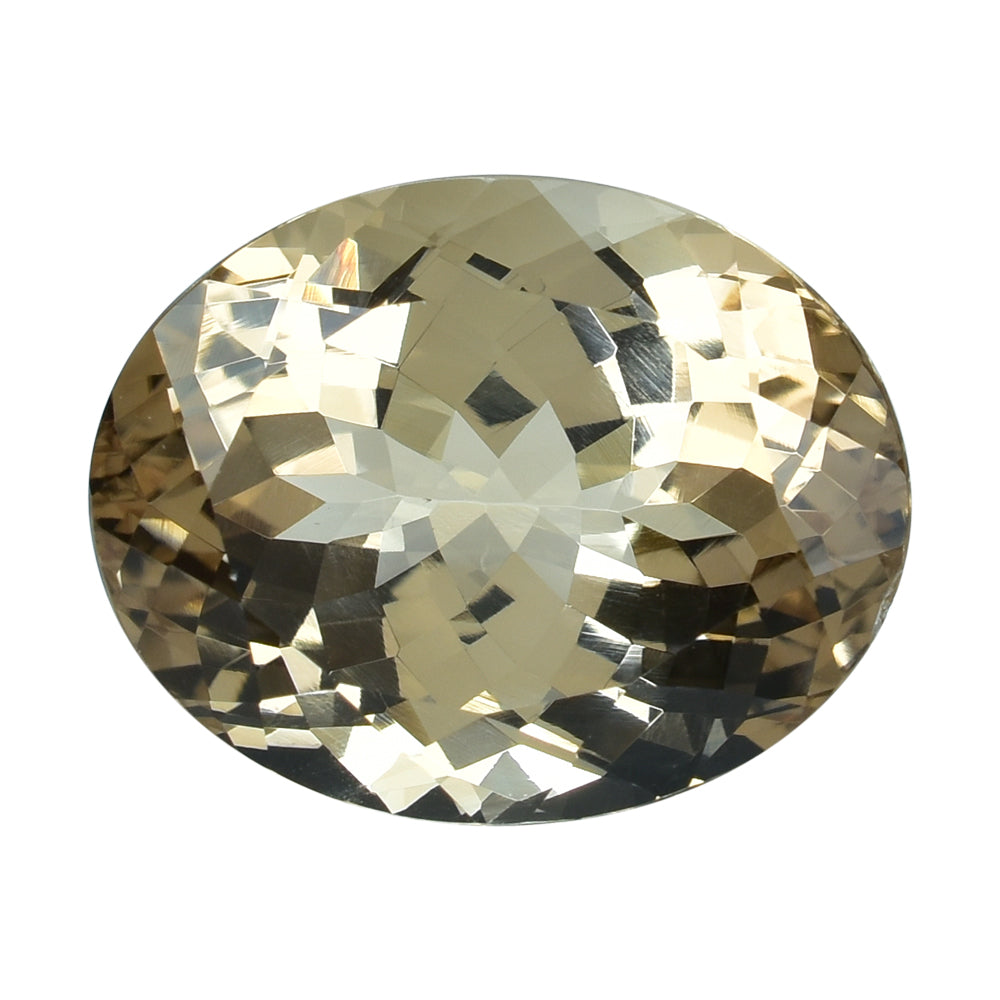 BROWN TOPAZ CUT OVAL (LITE/CLEAN) 19.00X15.00 MM 23.53 Cts.