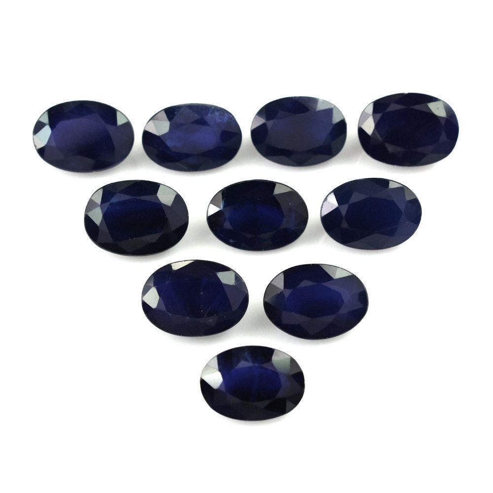 BLUE SAPPHIRE CUT OVAL 7X5MM (OPAQUE BLUE/CLEAN) 1.03 Cts.