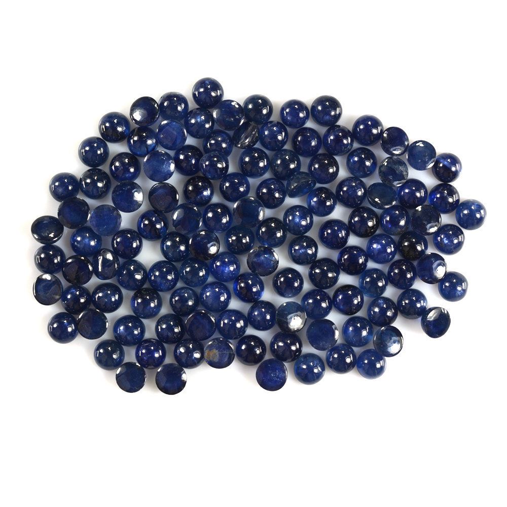 BLUE SAPPHIRE ROUND CAB 4MM 0.43 Cts.