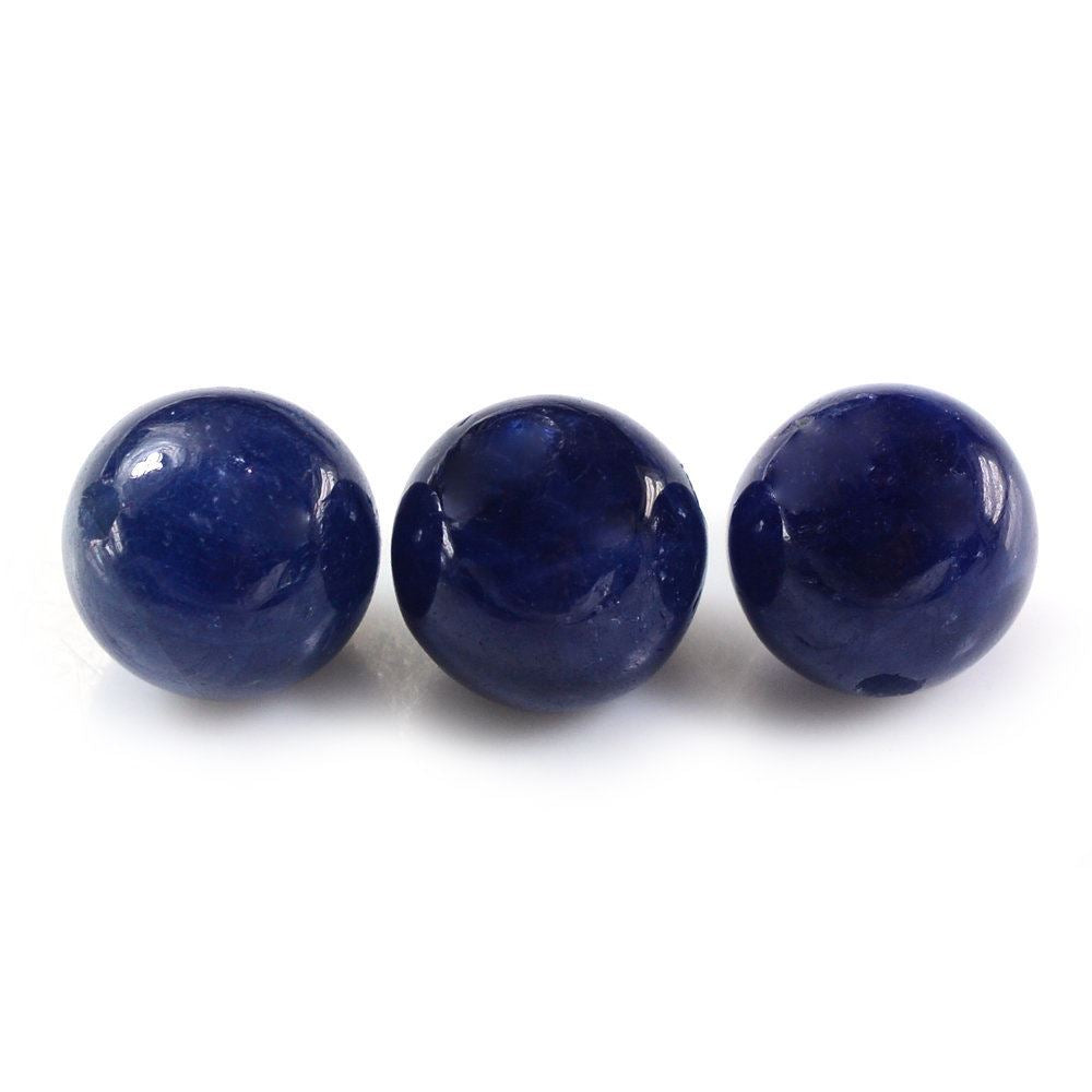 BLUE SAPPHIRE PLAIN BALLS (FULL DRILL) 10MM 9.99 Cts.