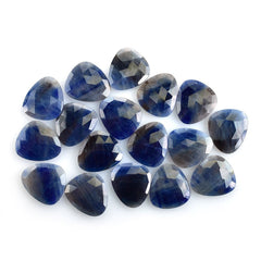 BLUE SAPPHIRE ROSE CUT BRIOLETTE TRILLIONISH (2ND-QUALITY) 18X16MM 10.34 Cts.