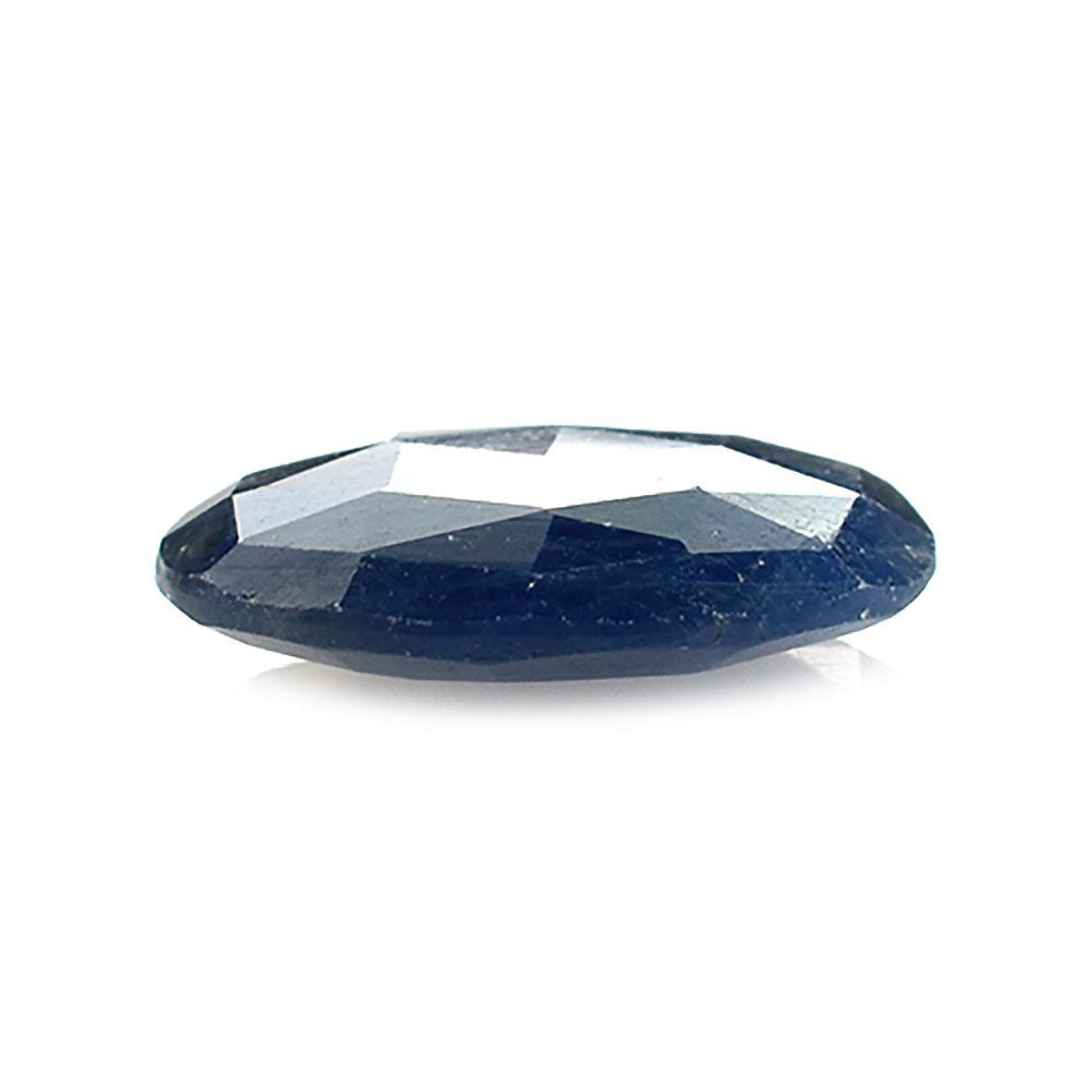 BLUE GREY SAPPHIRE ROSE CUT BRIOLETTE OVAL 14X10MM 5.20 Cts.