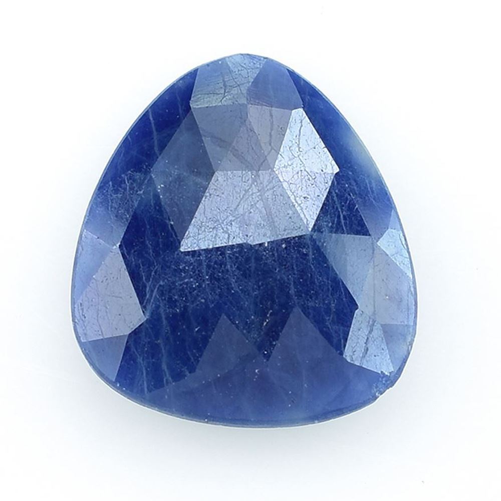 BLUE SAPPHIRE ROSE CUT BRIOLETTE TRILLION 18.00X16.00 MM 10.60 CTS