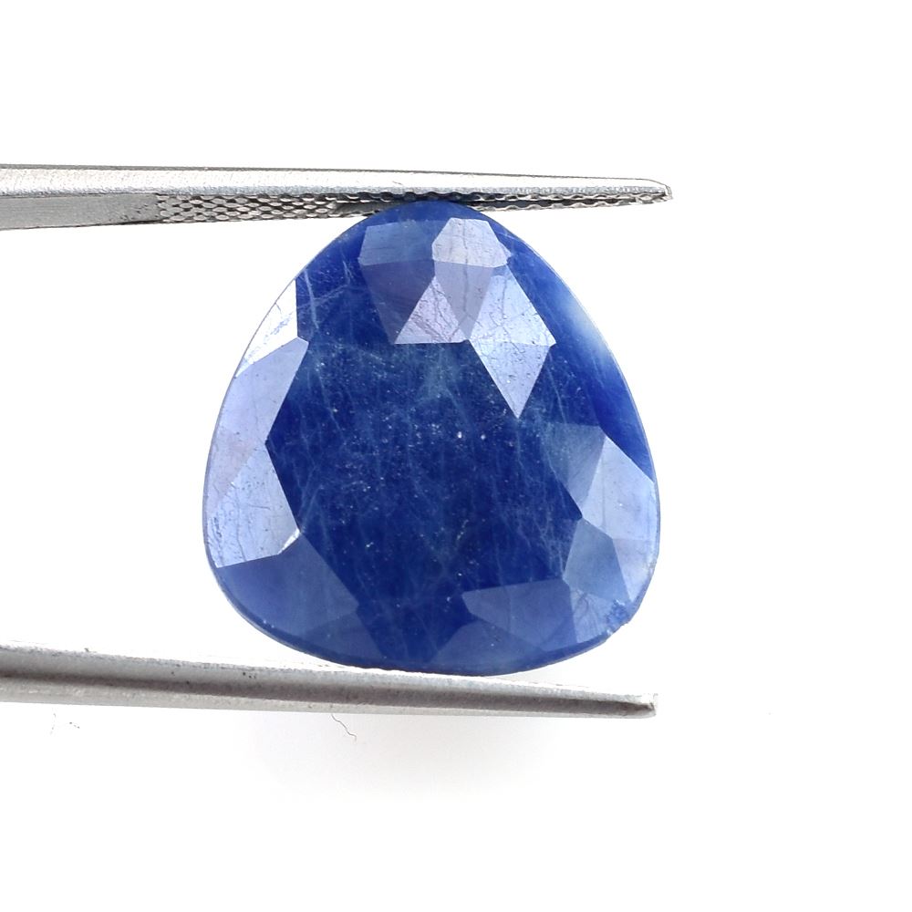 BLUE SAPPHIRE ROSE CUT BRIOLETTE TRILLION 18.00X16.00 MM 10.60 CTS