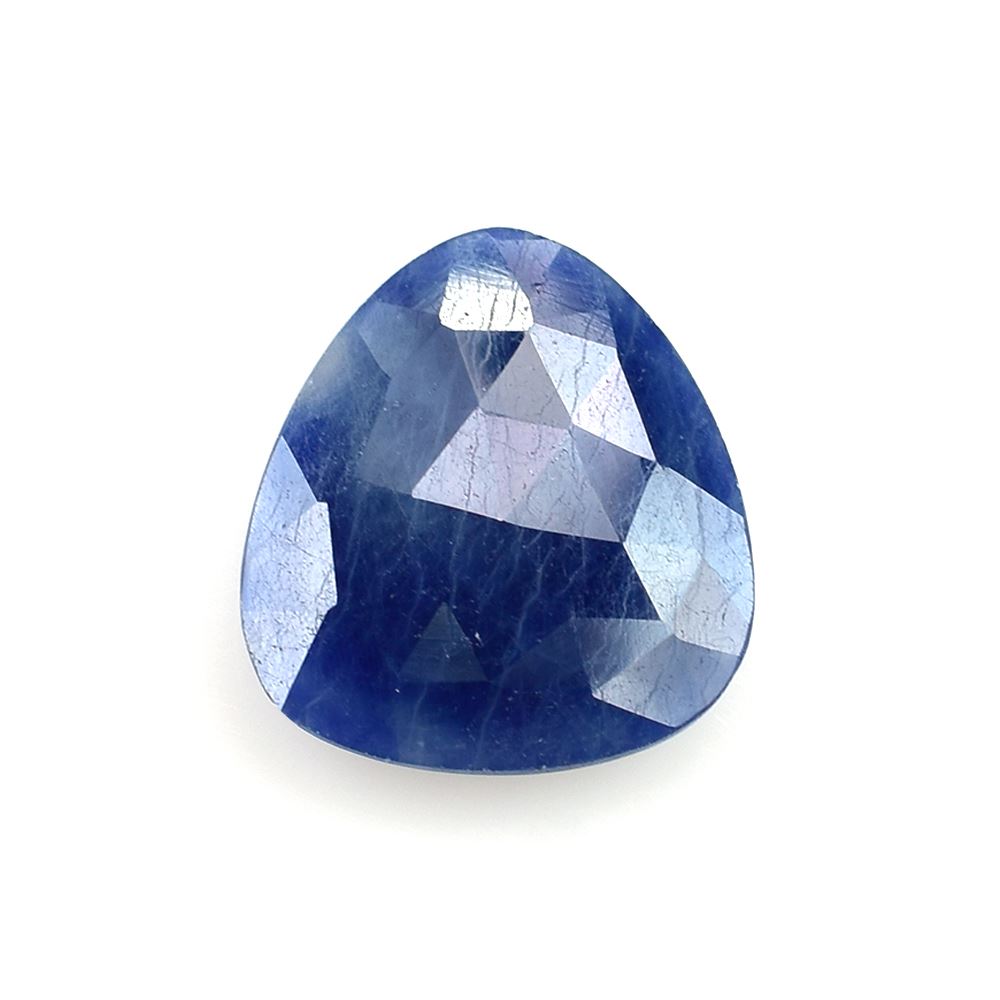 BLUE SAPPHIRE ROSE CUT BRIOLETTE TRILLION 18.00X16.00 MM 10.60 CTS