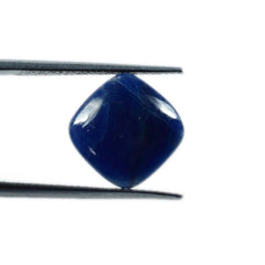 BLUE SAPPHIRE PLAIN LENTIL CUSHION (BLUE)(OPAQUE)(SI) 12.00X12.00 MM 7.17 CTS