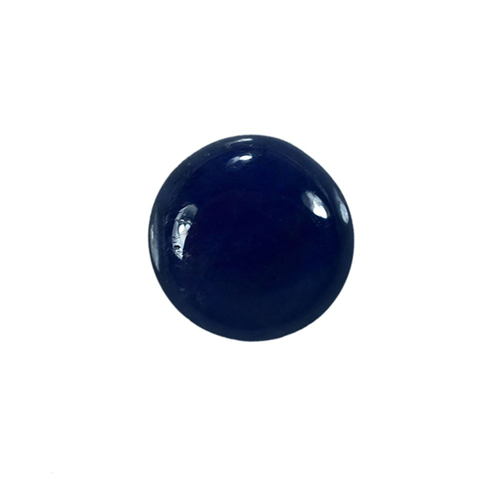 BLUE SAPPHIRE PLAIN LENTIL ROUND (BLUE)(OPAQUE)(SI) 8.00X8.00 MM 2.43 CTS