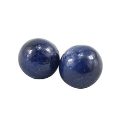 BLUE SAPPHIRE PLAIN BALLS 8MM 5.45 Cts.
