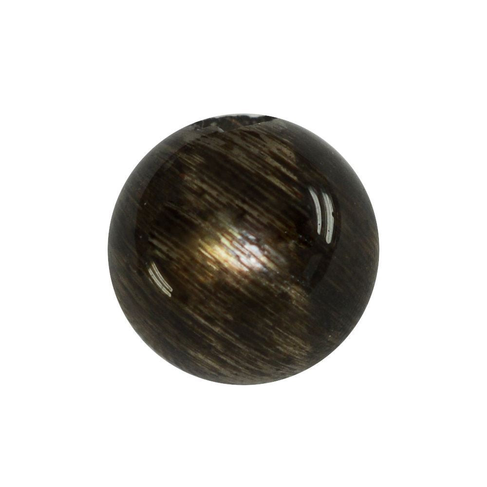 BLACK GOLDEN MOONSTONE PLAIN ROUND BALLS (FULL DRILL 1.50MM) 6MM 1.33 Cts.