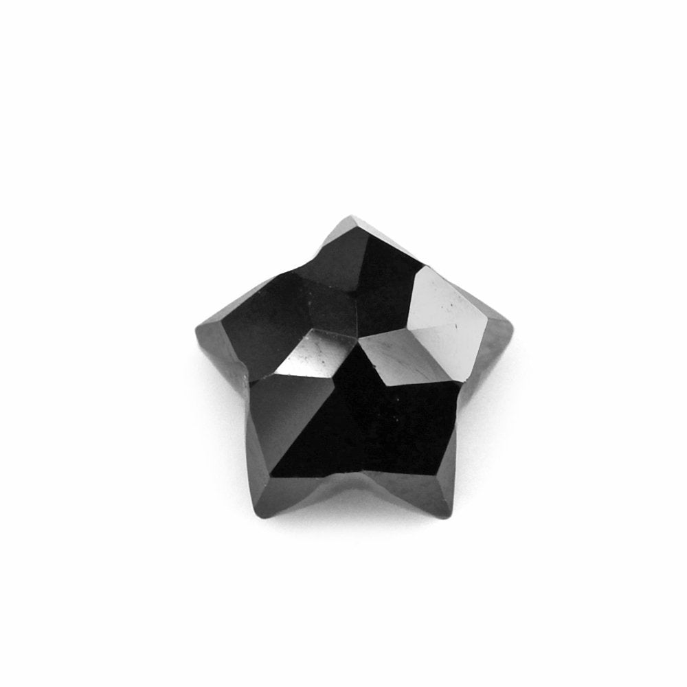 BLACK SPINEL CUT STAR SHAPE 7.70X7.30MM 1.77 Cts.