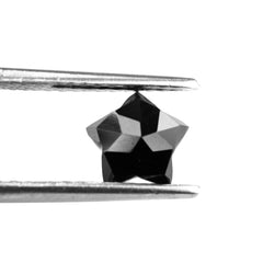 BLACK SPINEL CUT STAR SHAPE 7.70X7.30MM 1.77 Cts.