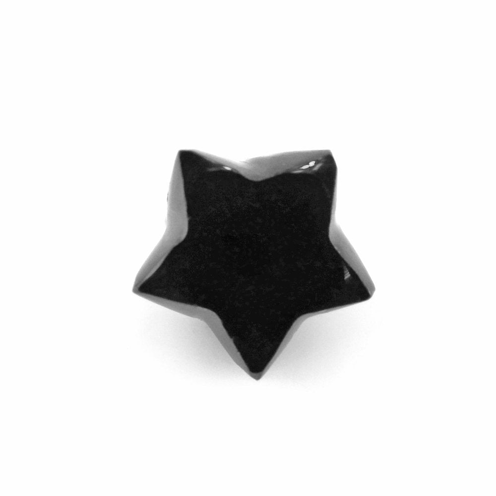 BLACK SPINEL CUT STAR SHAPE 7.43X7.10MM 2.02 Cts.