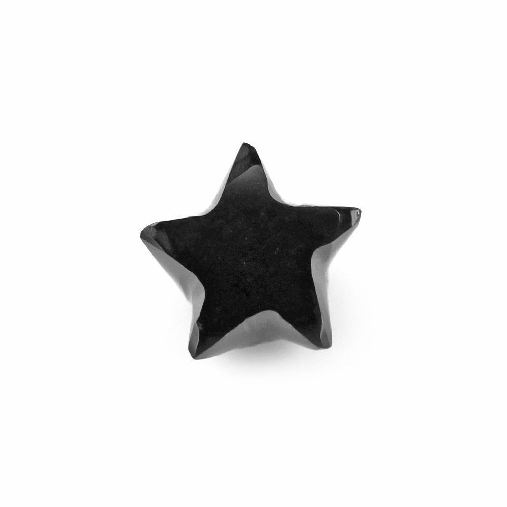 BLACK SPINEL CUT STAR SHAPE 6.90X6.60MM 1.45 Cts.