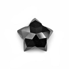 BLACK SPINEL CUT STAR SHAPE FANCY 7MM 1.55 Cts.