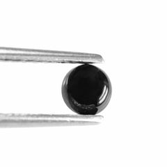 BLACK SPINEL ROUND CAB 5MM 0.80 Cts.