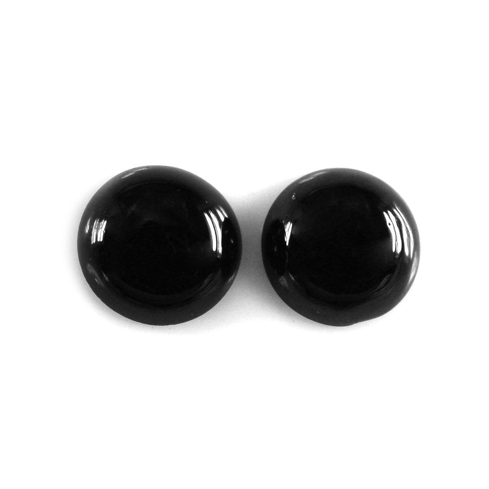 BLACK SPINEL ROUND CAB 5MM 0.80 Cts.