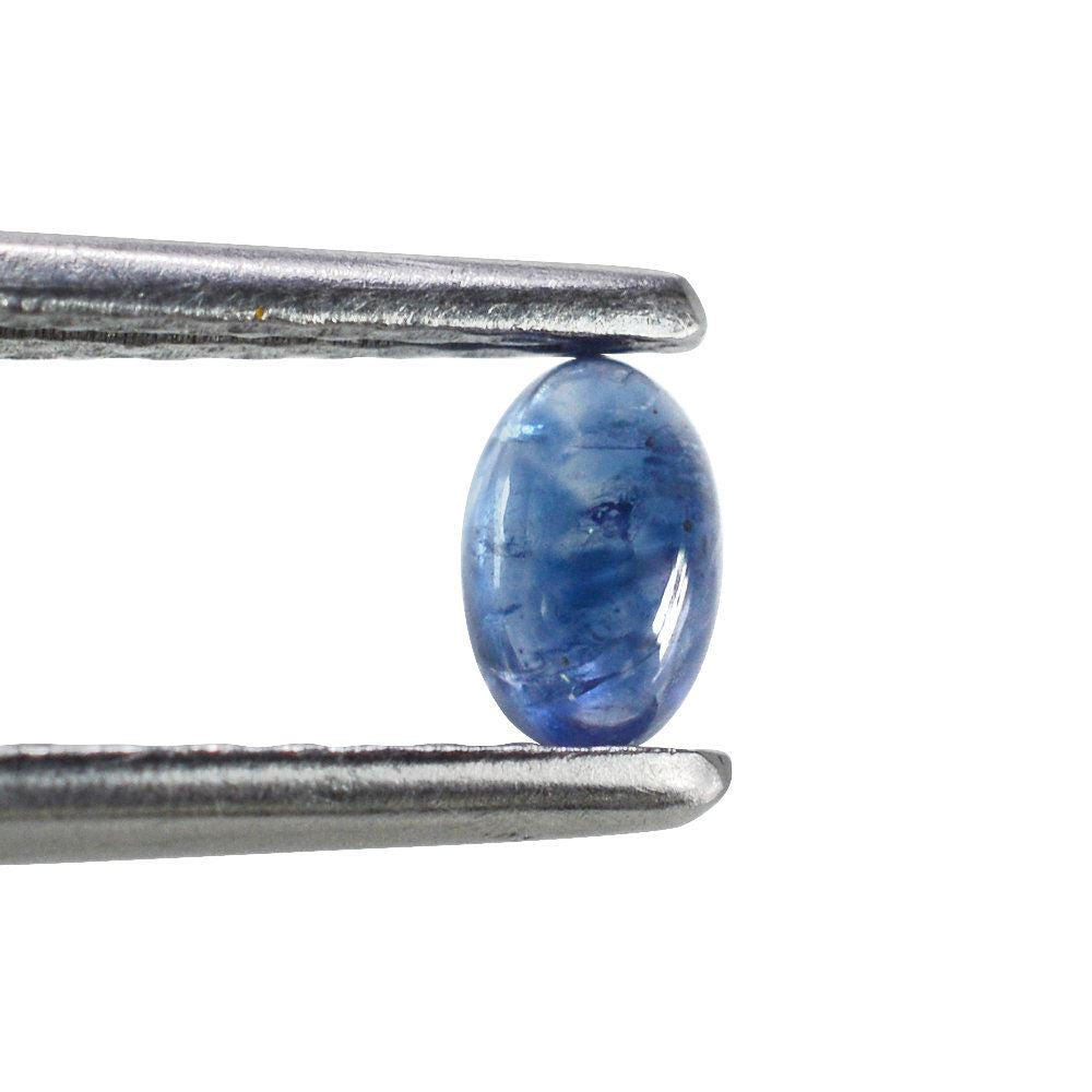 GLASSFILLED BLUE SAPPHIRE OVAL CAB 5X3MM 0.33 Cts.