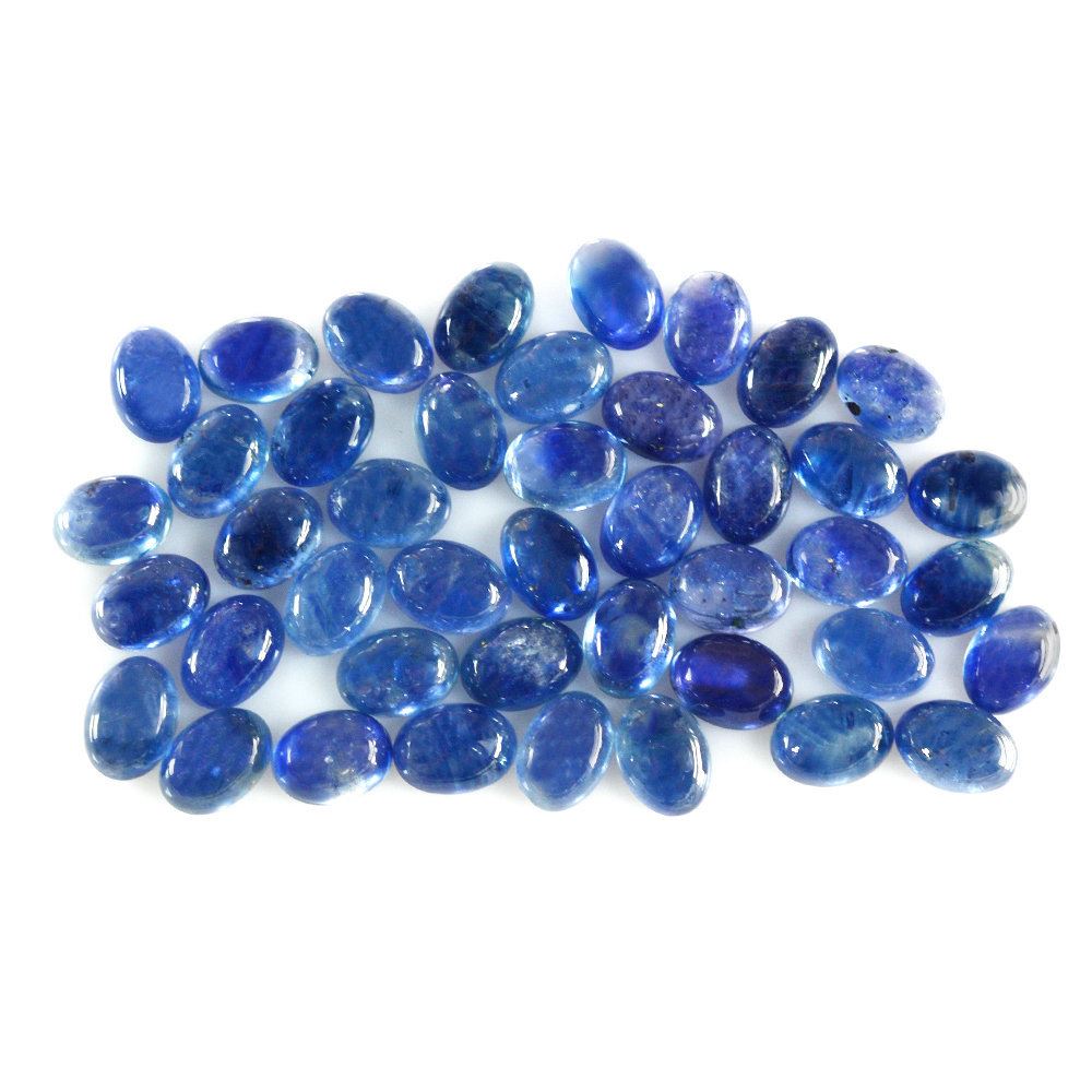 GLASSFILLED BLUE SAPPHIRE OVAL CAB 7X5MM 1.13 Cts.