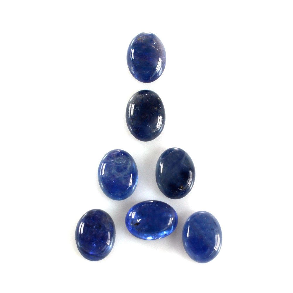 GLASSFILLED BLUE SAPPHIRE OVAL CAB 8X6MM 1.80 Cts.