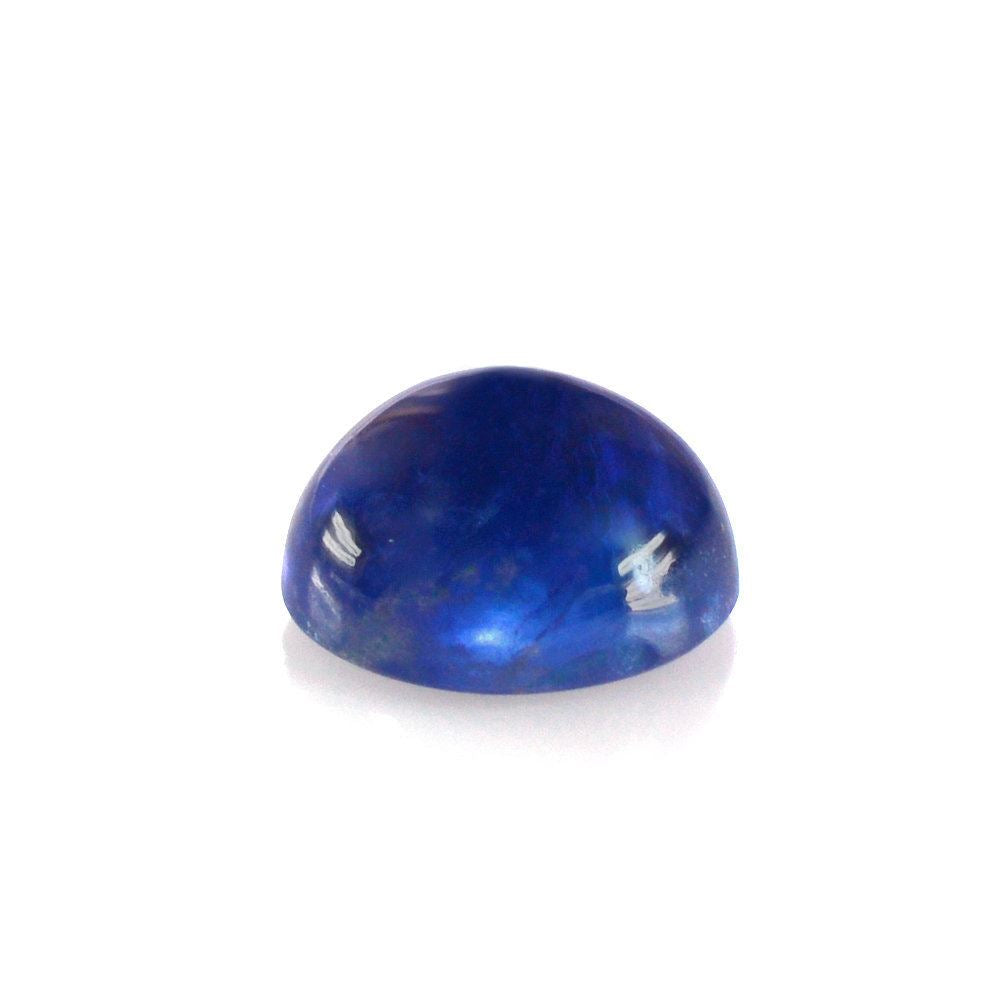 GLASSFILLED BLUE SAPPHIRE ROUND CAB 6MM 1.17 Cts.