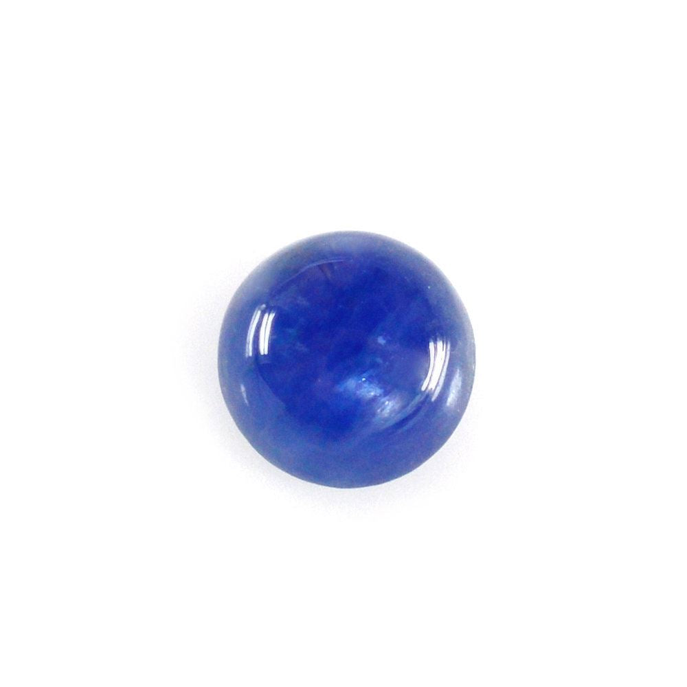 GLASSFILLED BLUE SAPPHIRE ROUND CAB 4MM 0.39 Cts.