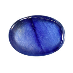 GLASSFILLED BLUE SAPPHIRE PLAIN OVAL CAB (DARK) 14X10MM 8.60 Cts.