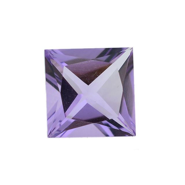BRAZIL AMETHYST PRINCESS CUT SQUARE  10MM 4.11 Cts.