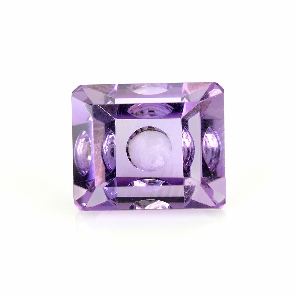 BRAZIL AMETHYST MIRROR CUT BUBBLY OCTAGON MEDIUM 12X10MM 5.90 Cts.