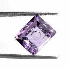 BRAZIL AMETHYST MIRROR CUT BUBBLY OCTAGON MEDIUM 12X10MM 5.90 Cts.