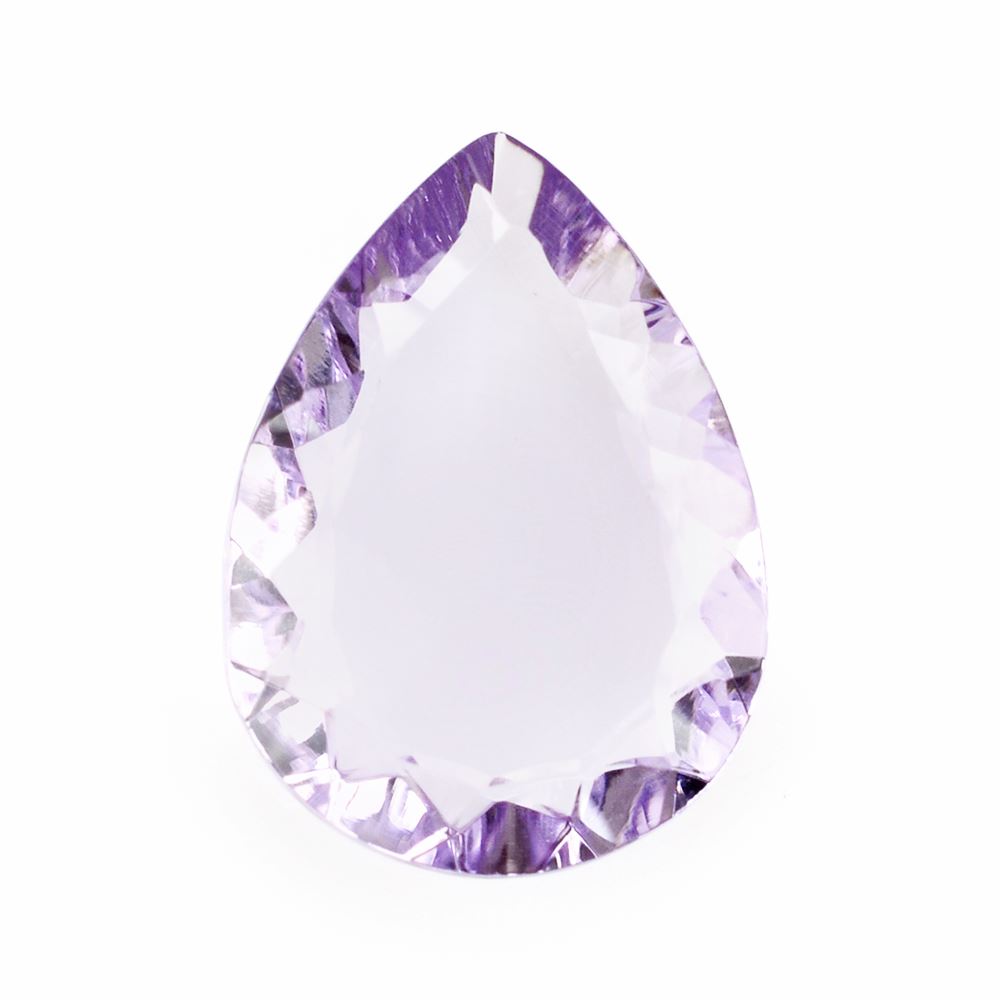 BRAZIL AMETHYST CONCAVE PEAR FLAT MEDIUM 16X12MM 4.75 Cts.