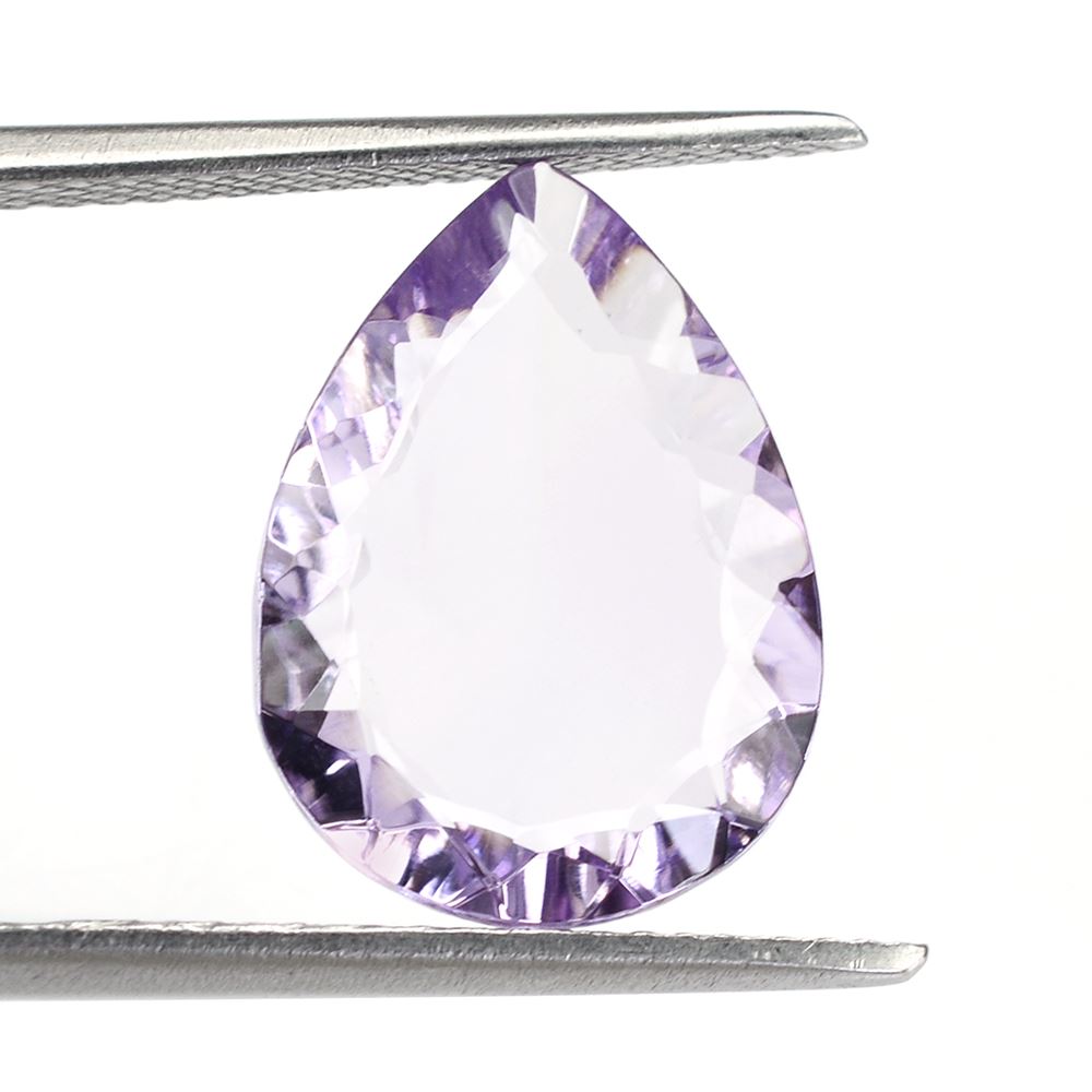 BRAZIL AMETHYST CONCAVE PEAR FLAT MEDIUM 16X12MM 4.75 Cts.