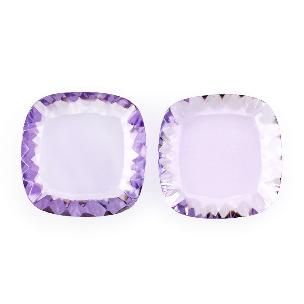 BRAZIL AMETHYST CONCAVE CUSHION FLAT MEDIUM 12MM 4.02 Cts.